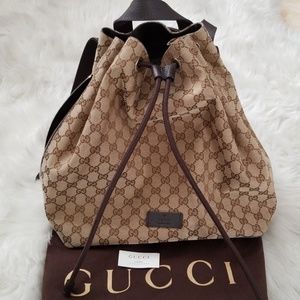 gucci string backpack